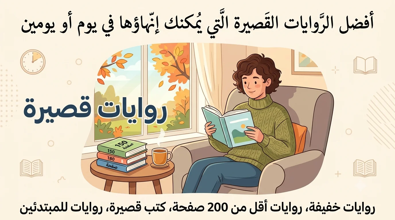 أفضل الروايات القصيرة التي يمكنك إنهاؤها في يوم أو يومين