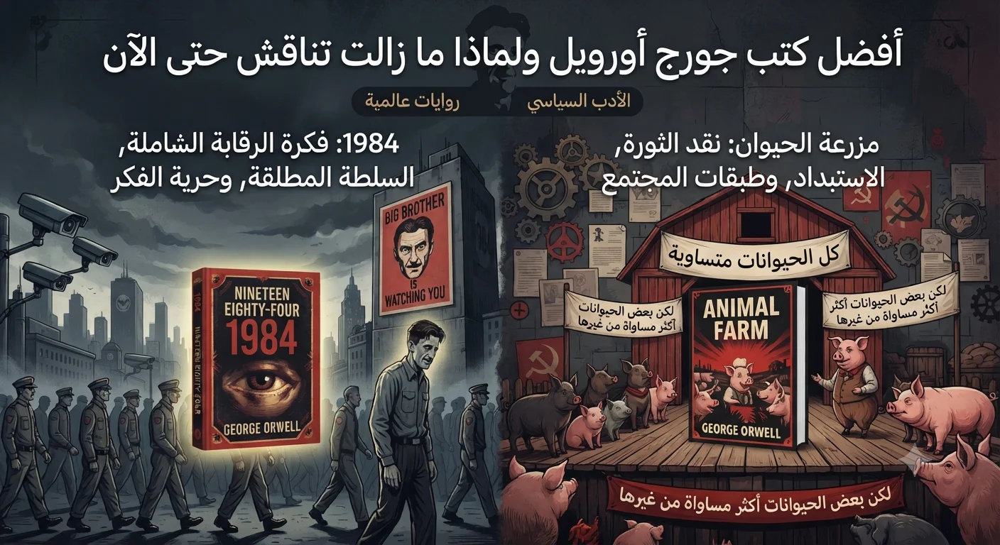 أفضل كتب جورج أورويل ولماذا ما زالت تناقش حتى الآن