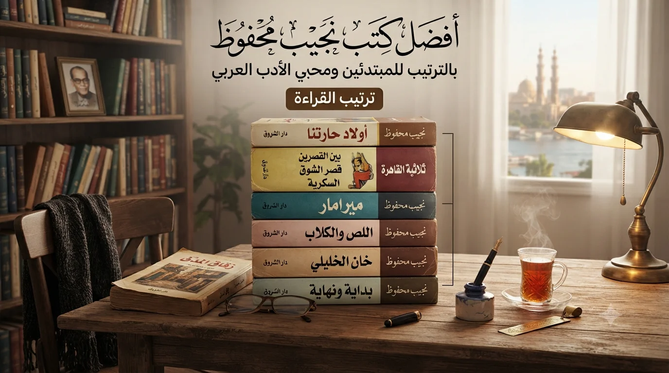 أفضل كتب نجيب محفوظ بالترتيب للمبتدئين ومحبي الأدب العربي