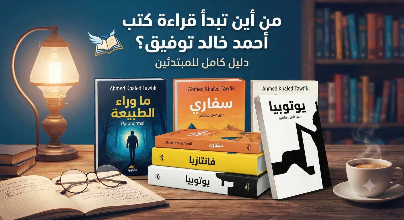 من أين تبدأ قراءة كتب أحمد خالد توفيق؟ دليل كامل للمبتدئين
