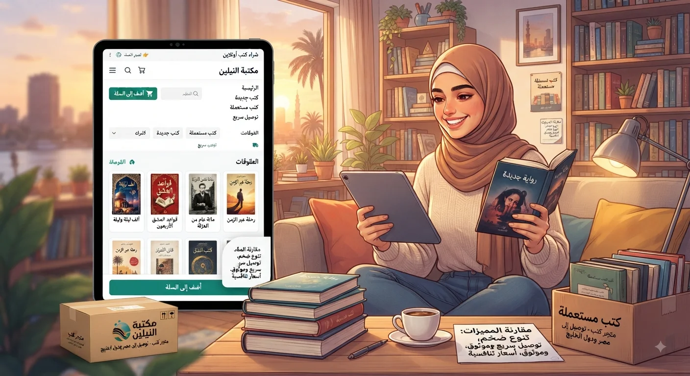 أفضل متجر لشراء الكتب أونلاين في مصر ودول الخليج