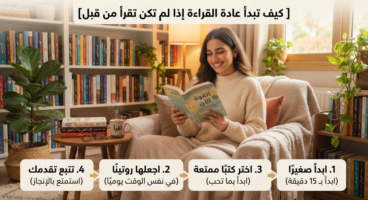 كيف تبدأ عادة القراءة إذا لم تكن تقرأ من قبل
