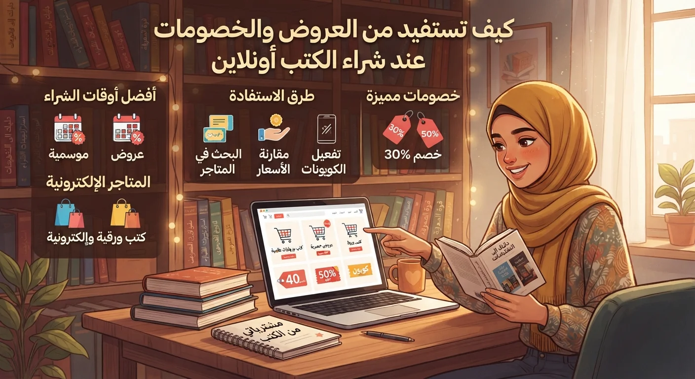 كيف تستفيد من العروض والخصومات عند شراء الكتب أونلاين