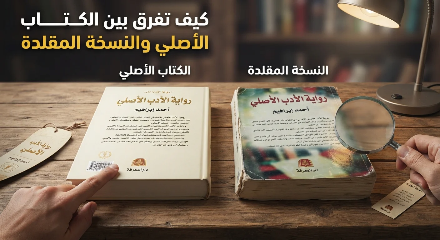 كيف تفرق بين الكتاب الأصلي والنسخة المقلدة قبل الشراء؟
