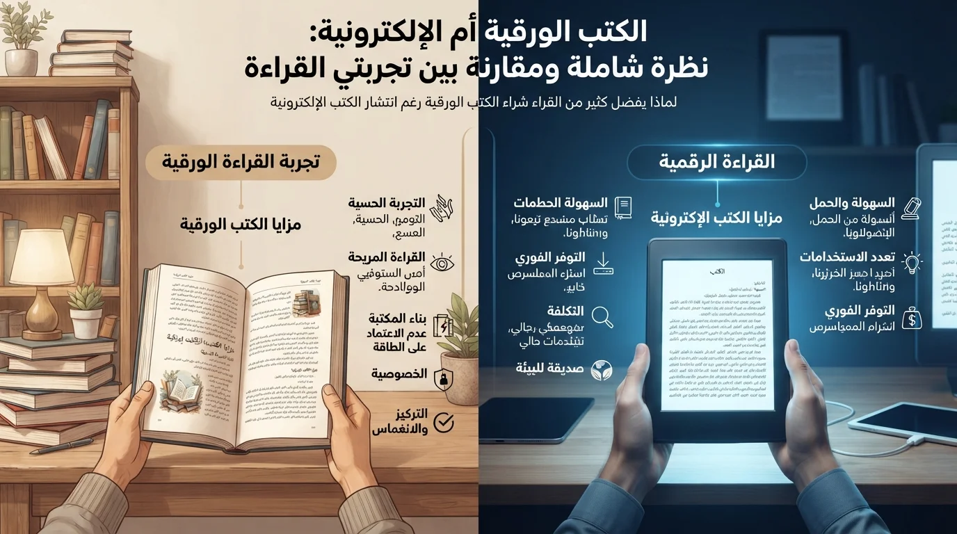 لماذا يفضل كثير من القراء شراء الكتب الورقية رغم انتشار الكتب الإلكترونية؟