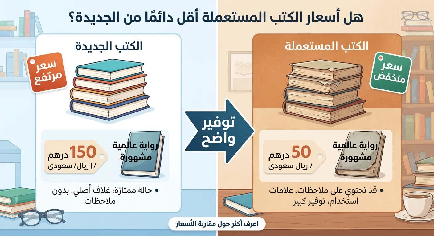 هل أسعار الكتب المستعملة أقل دائمًا من الجديدة؟