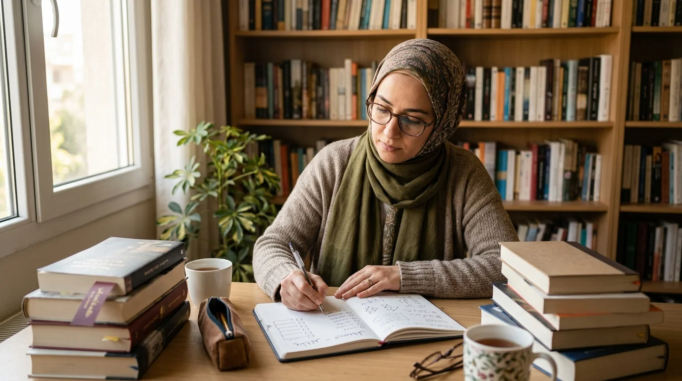 كم كتابًا يجب أن تقرأ في السنة؟ وكيف تضع خطة قراءة واقعية؟
